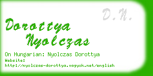 dorottya nyolczas business card